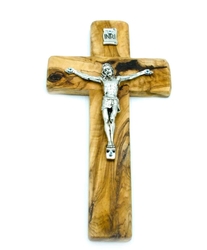 Kříž z olivového dřeva s korpusem Krista 28 cm