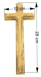 Dubový kříž - rozměry